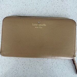 Kate Spade Tan Leather Wallet
